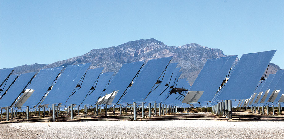 Heliostat array at the Ivanpah Solar Electric Generating System in California’s Mojave Desert. Photo credit: William G. Schulz
